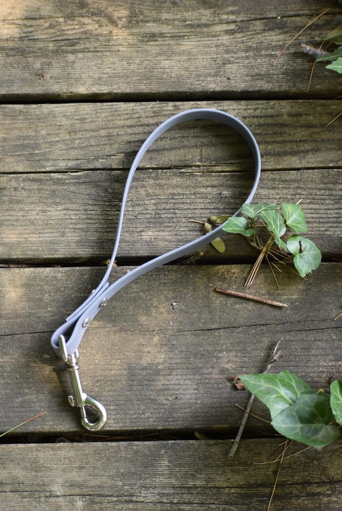 Nickel grab handle with stainless steel hardware